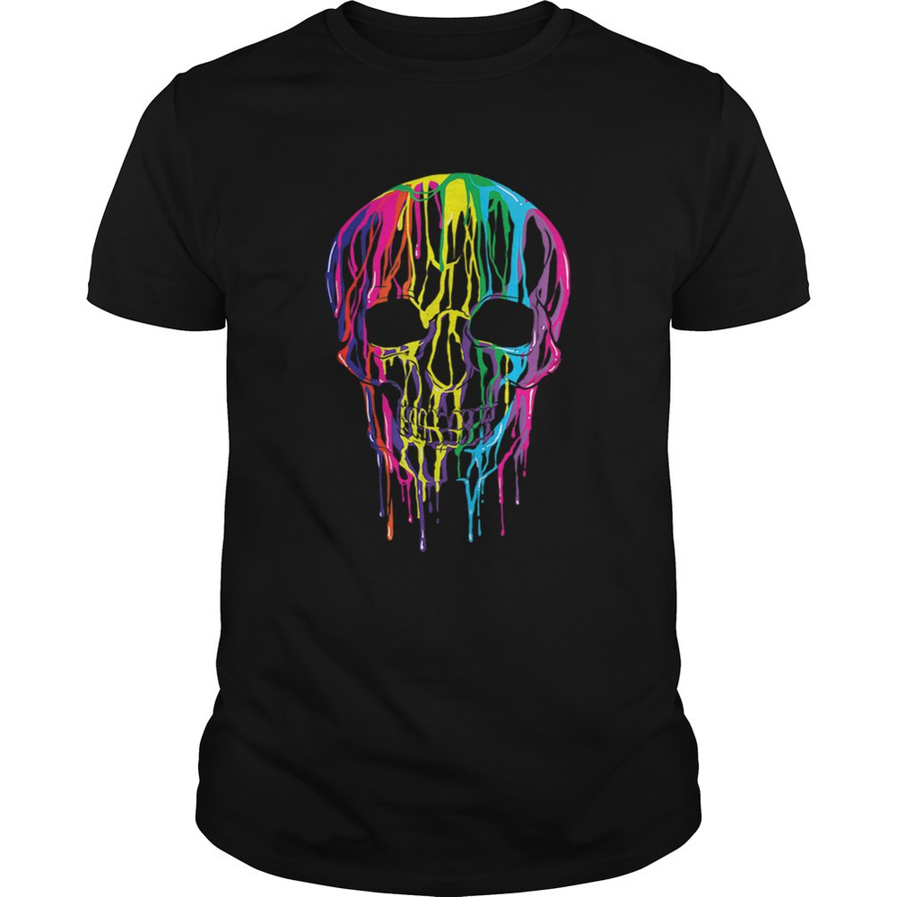 Top  Melting Skull  Kids Art Graphic Shirt